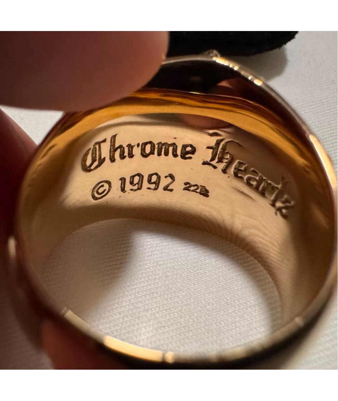 CHROME HEARTS Золотое кольцо из желтого золота, фото 6
