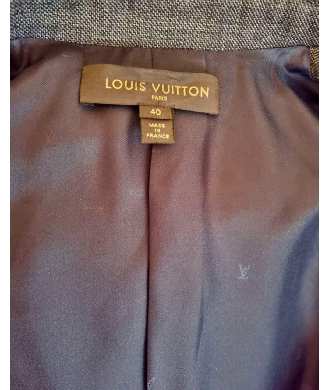 LOUIS VUITTON Бордовый шерстяной костюм с юбками, фото 6