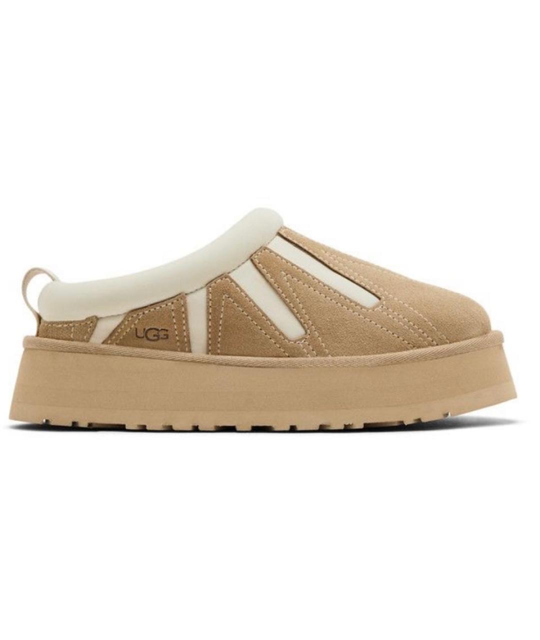 UGG AUSTRALIA Бежевые замшевые мюли, фото 1