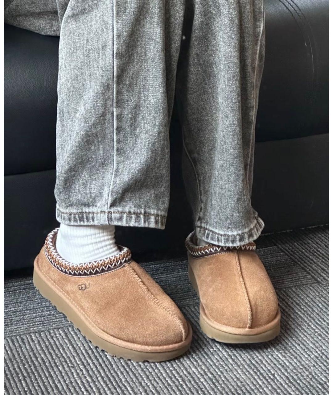 UGG AUSTRALIA Коричневые замшевые мюли, фото 6