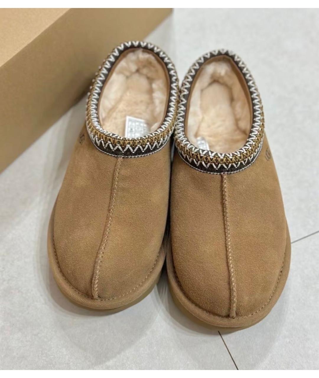UGG AUSTRALIA Коричневые замшевые мюли, фото 4