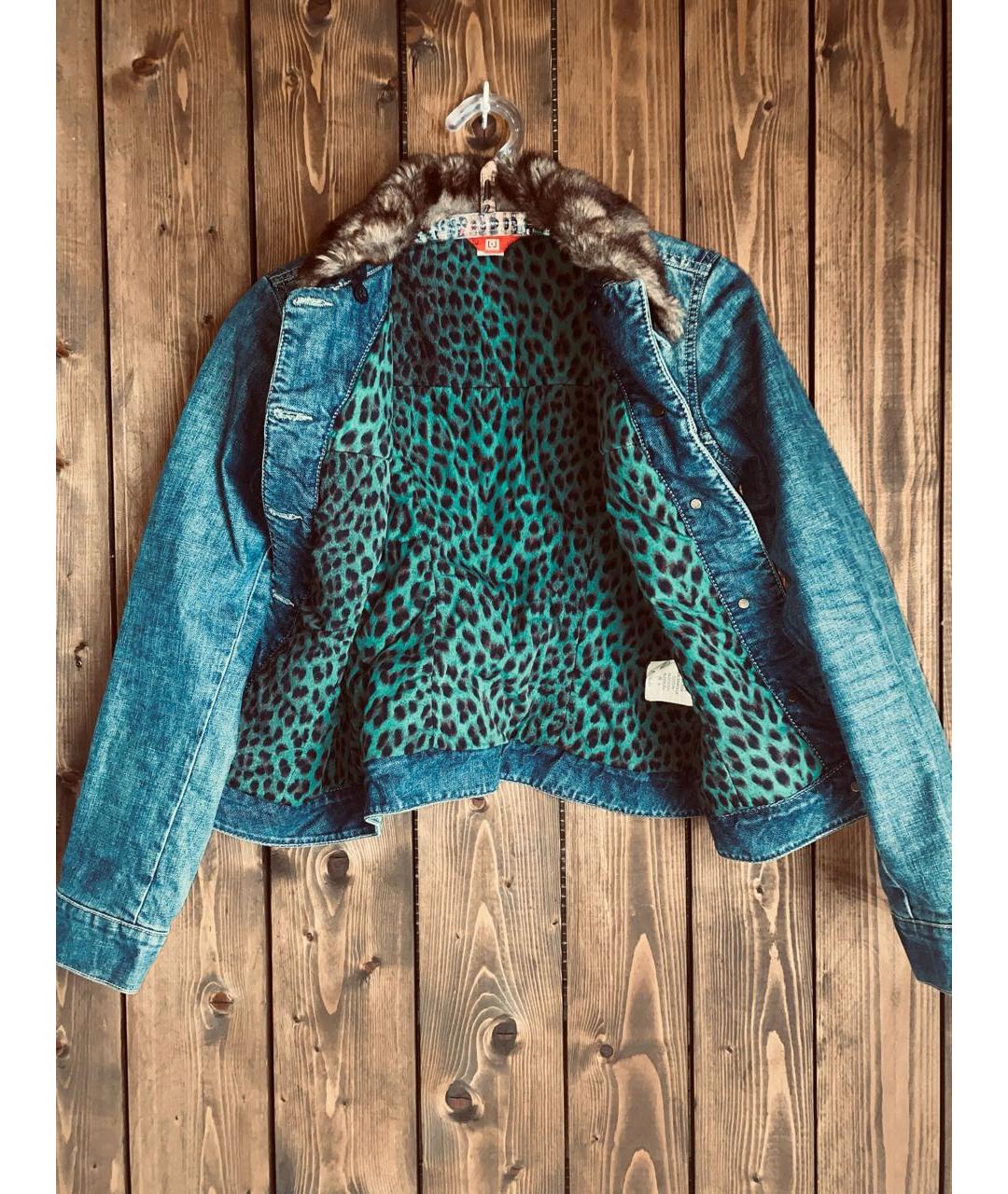 LIU JO Синяя хлопковая куртка, фото 7