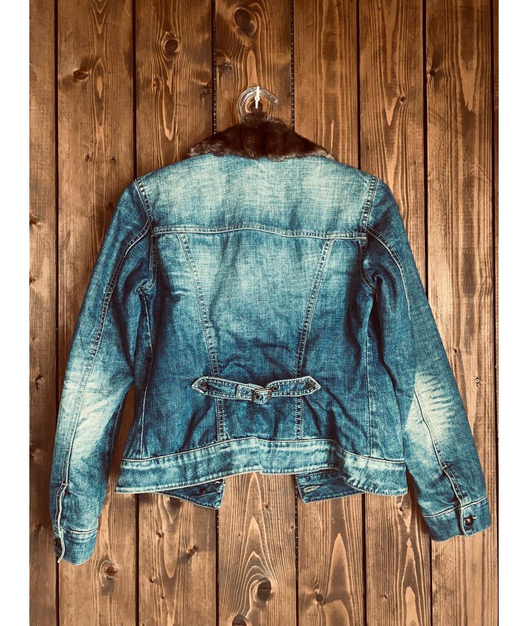 LIU JO Синяя хлопковая куртка, фото 2