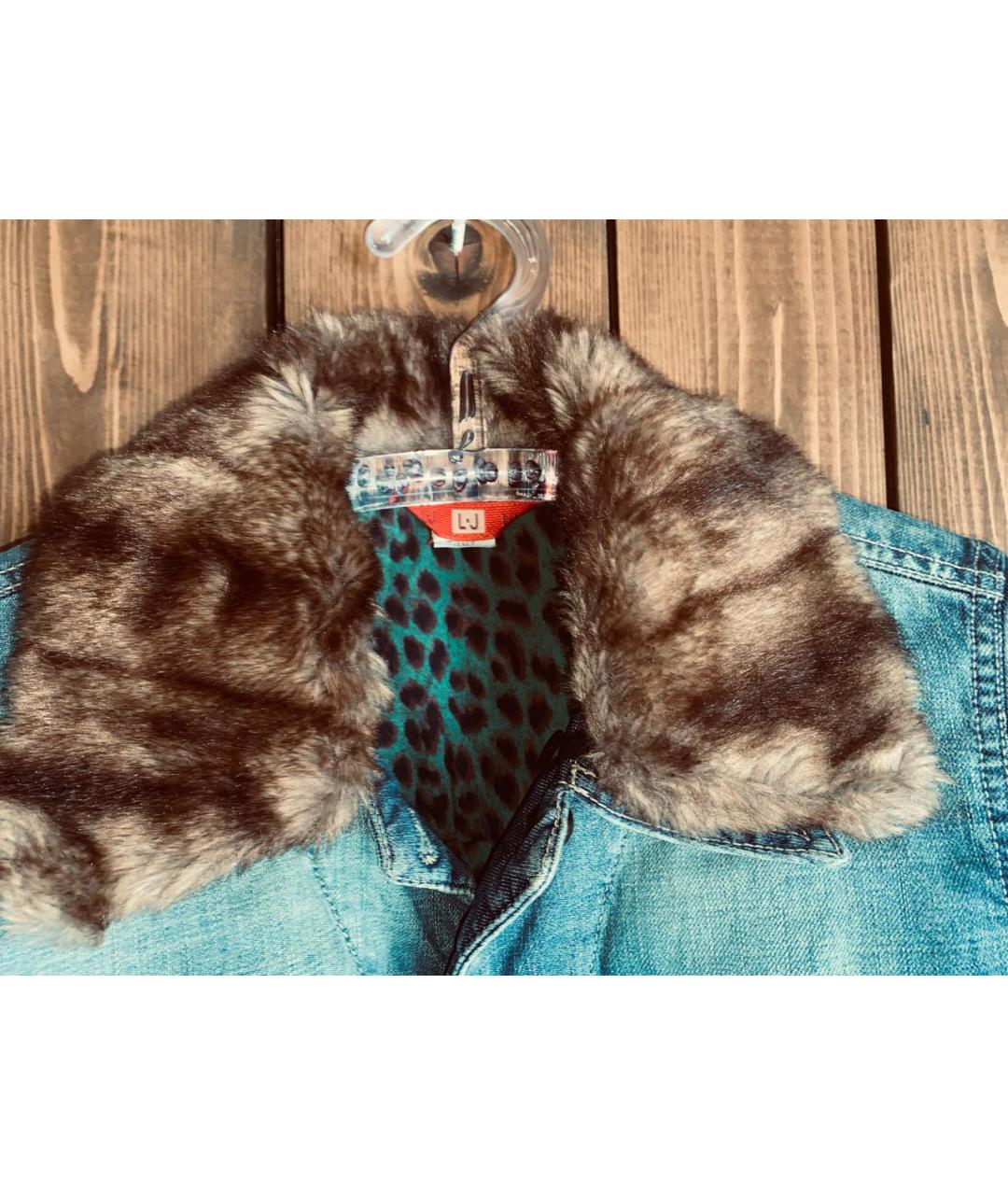 LIU JO Синяя хлопковая куртка, фото 3