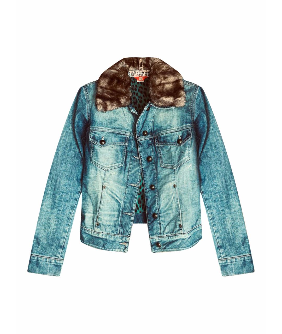 LIU JO Синяя хлопковая куртка, фото 1