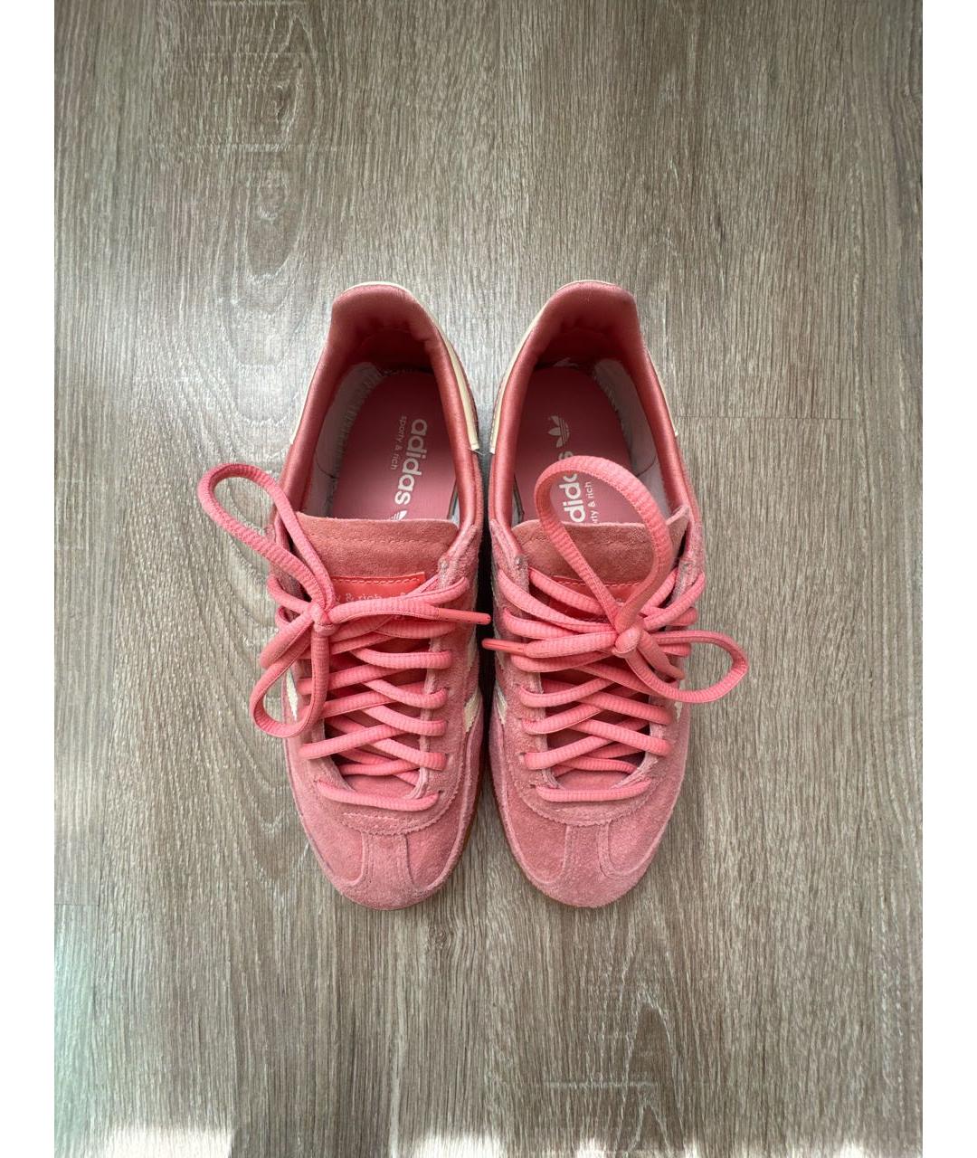 SPORTY AND RICH Розовые замшевые кеды, фото 4