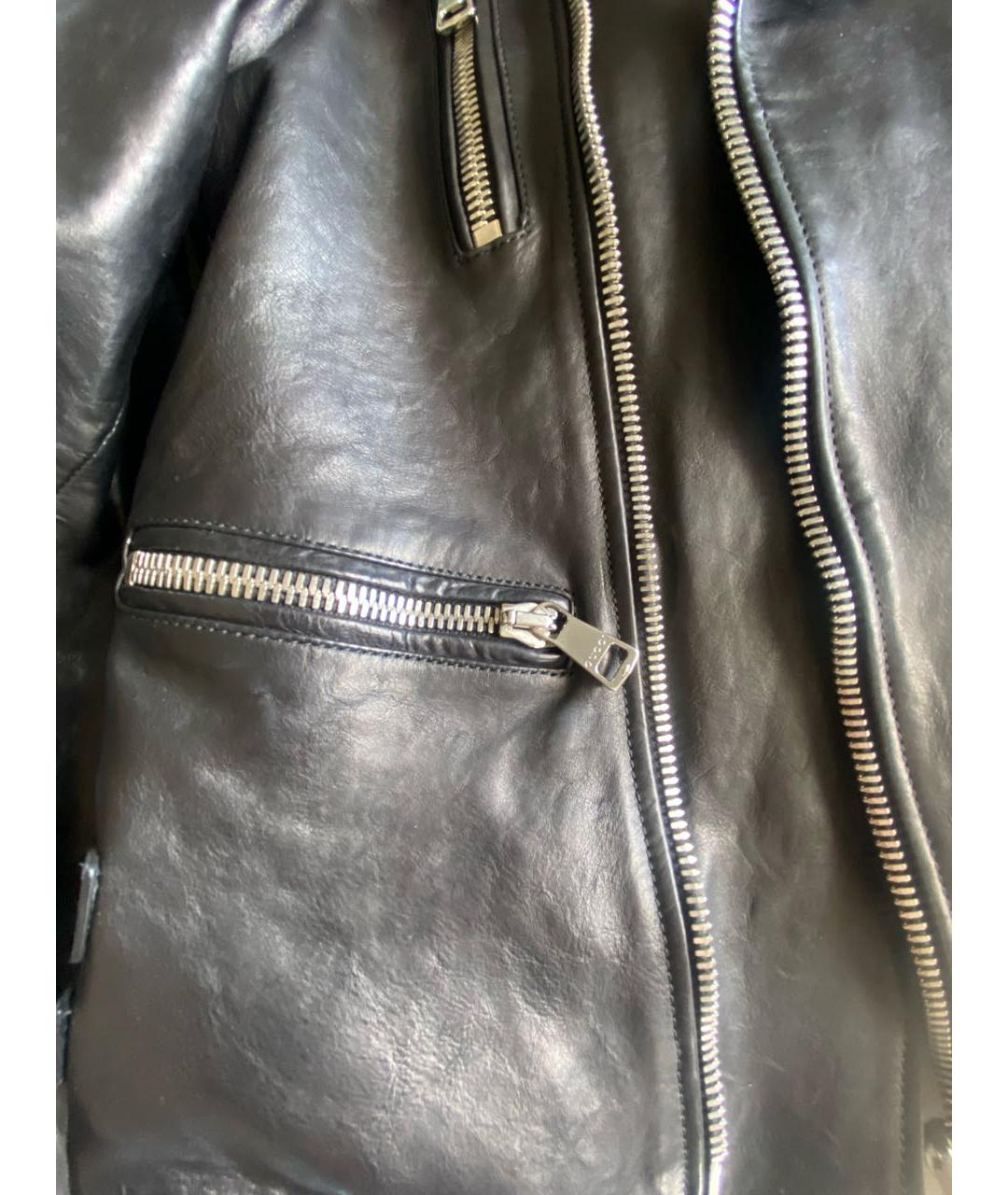 GUCCI Черная кожаная куртка, фото 7