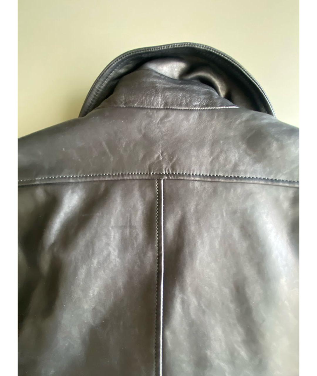 GUCCI Черная кожаная куртка, фото 3