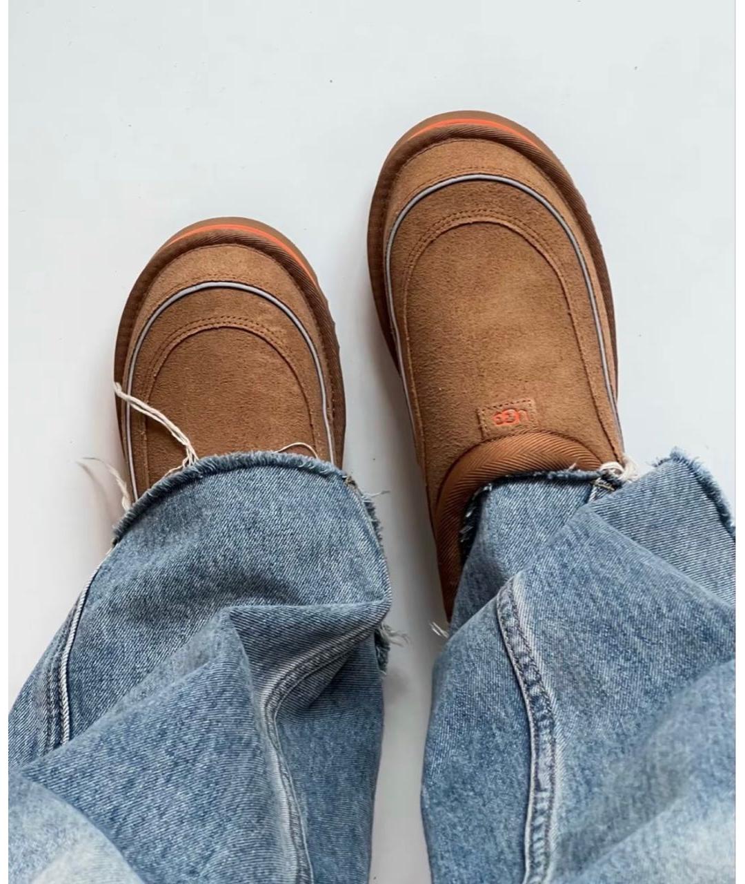 UGG AUSTRALIA Коричневые замшевые мюли, фото 6