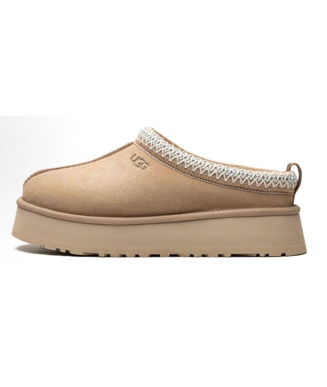 UGG AUSTRALIA Бежевые замшевые мюли, фото 7