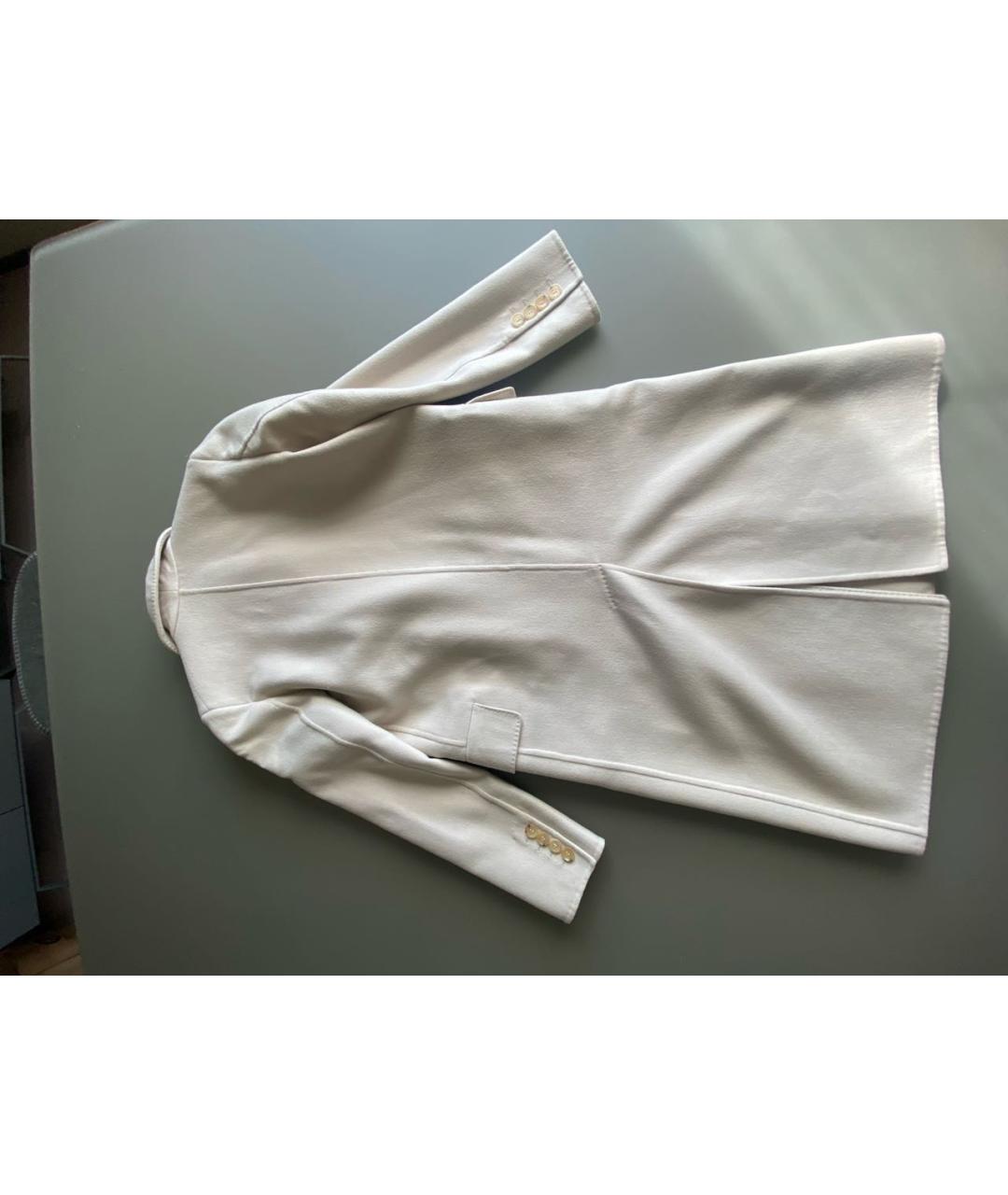 MAX MARA Бежевое льняное пальто, фото 2