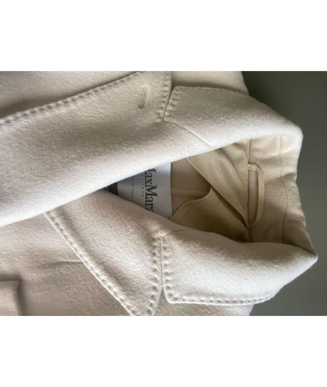 MAX MARA Бежевое льняное пальто, фото 5