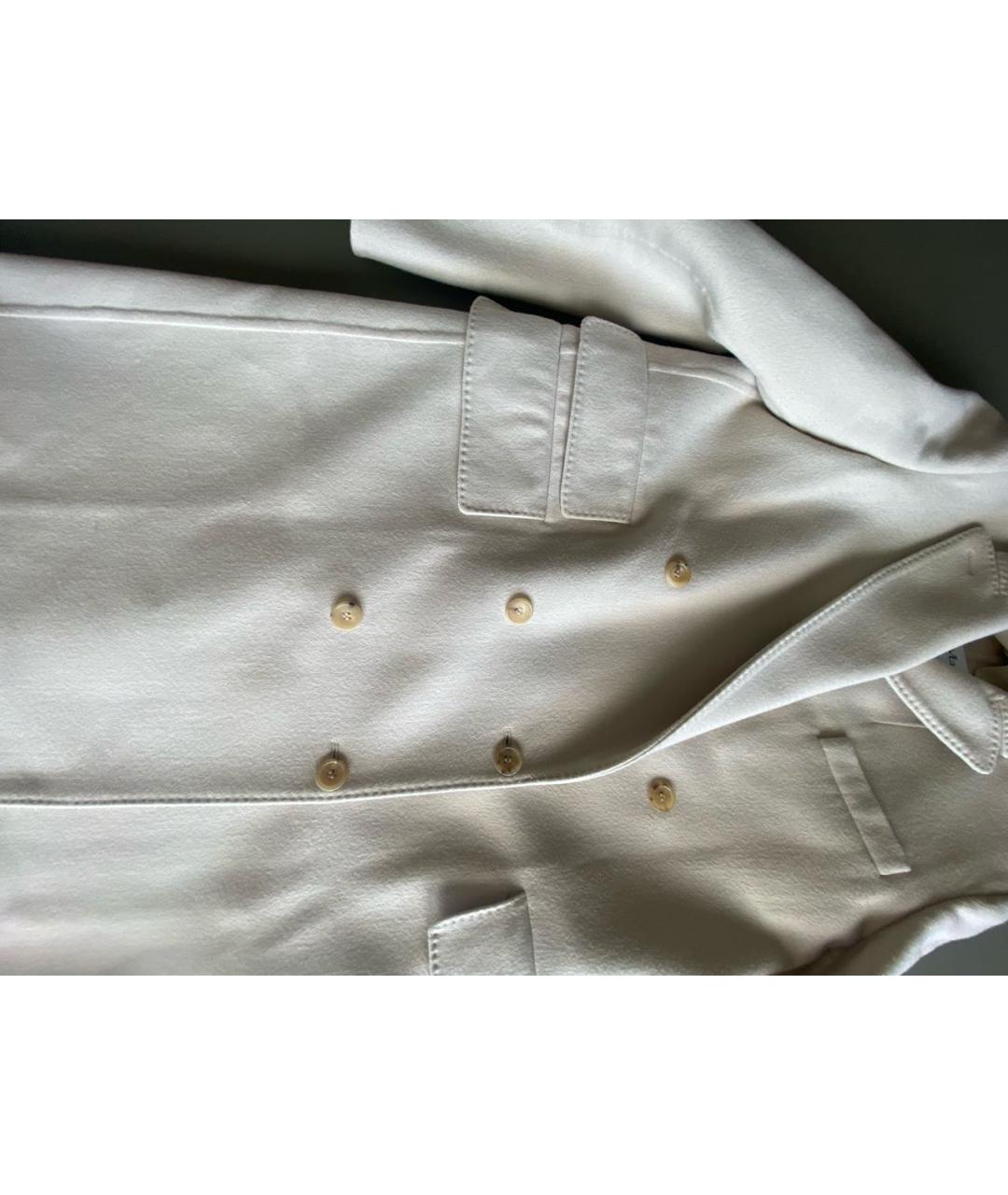 MAX MARA Бежевое льняное пальто, фото 4