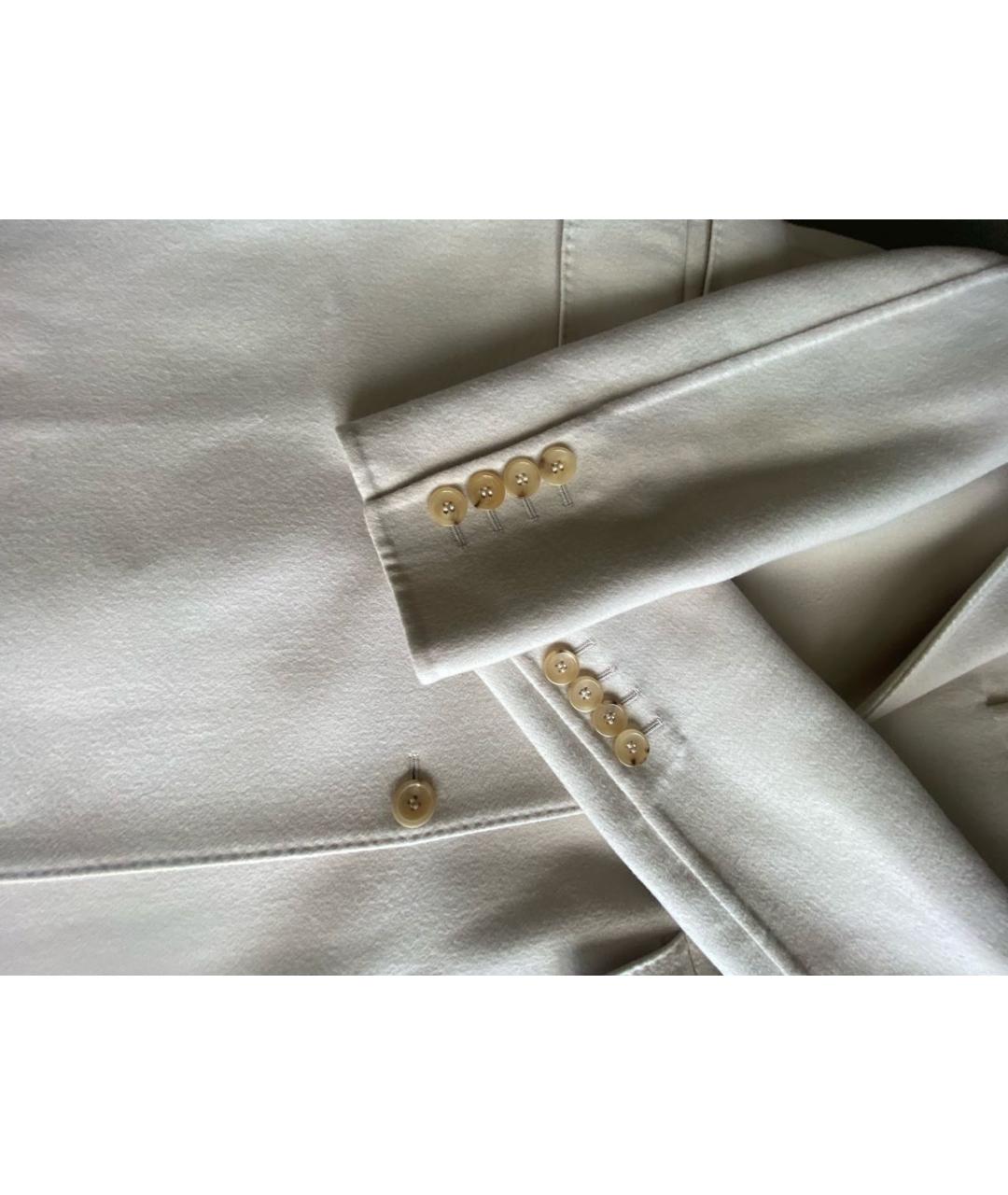 MAX MARA Бежевое льняное пальто, фото 6