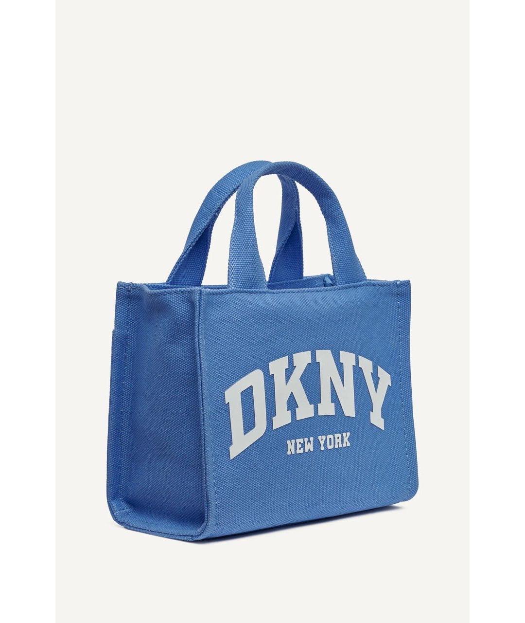 DKNY Голубая тканевая сумка тоут, фото 2