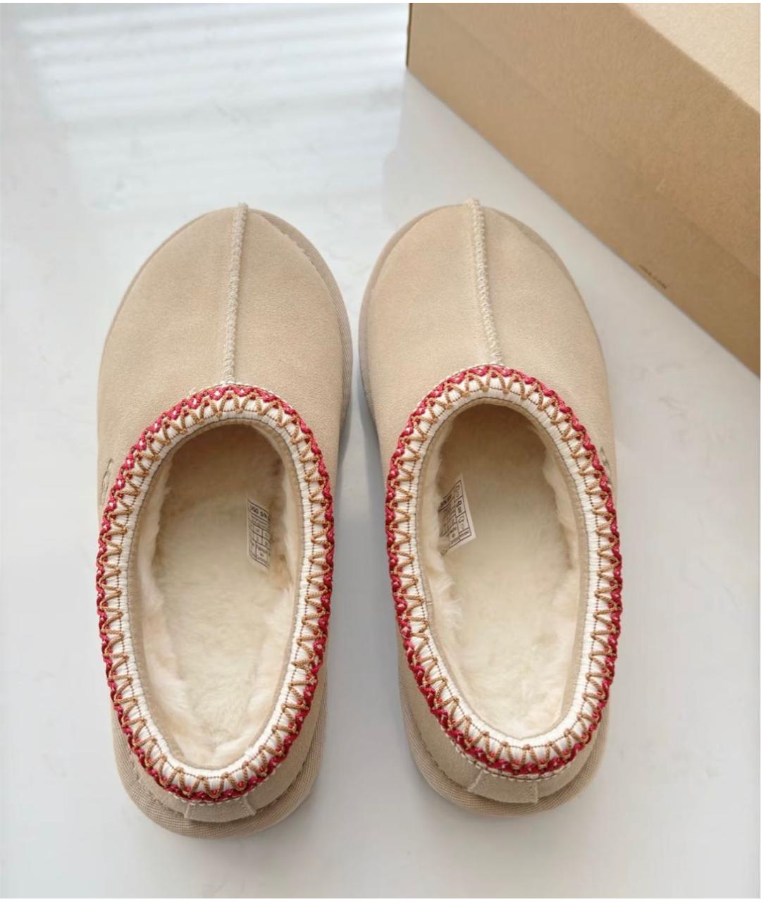 UGG AUSTRALIA Бежевые замшевые мюли, фото 5