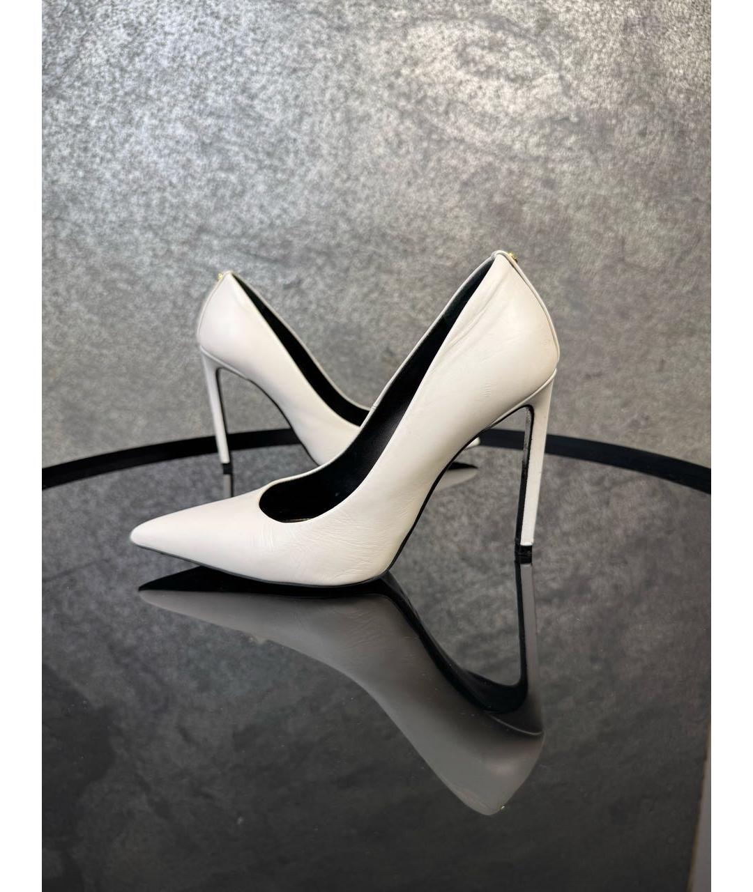 TOM FORD Белые кожаные туфли, фото 6