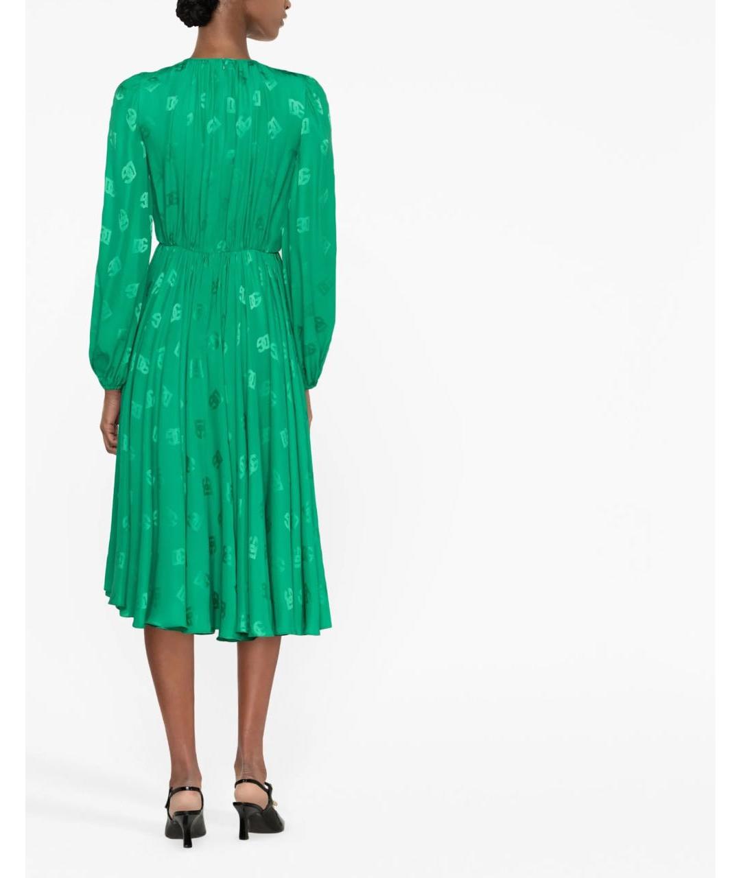 DOLCE&GABBANA Зеленое вечернее платье, фото 4