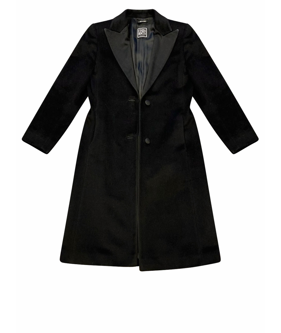 Cinzia Rocca Черное пальто, фото 1