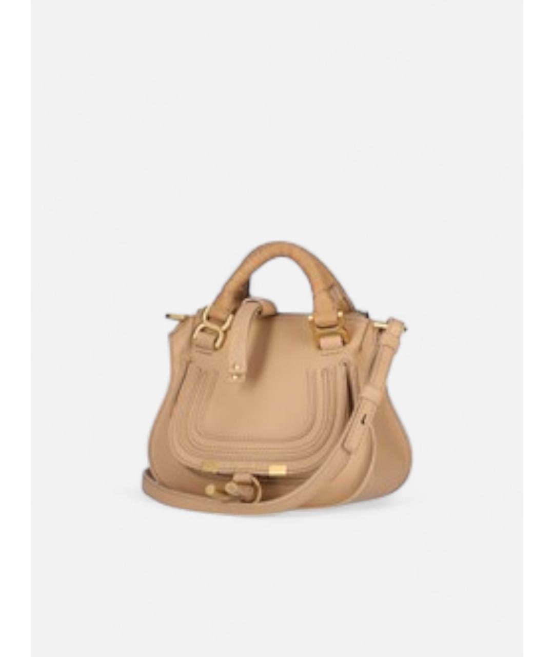 CHLOE Бежевая кожаная сумка тоут, фото 3