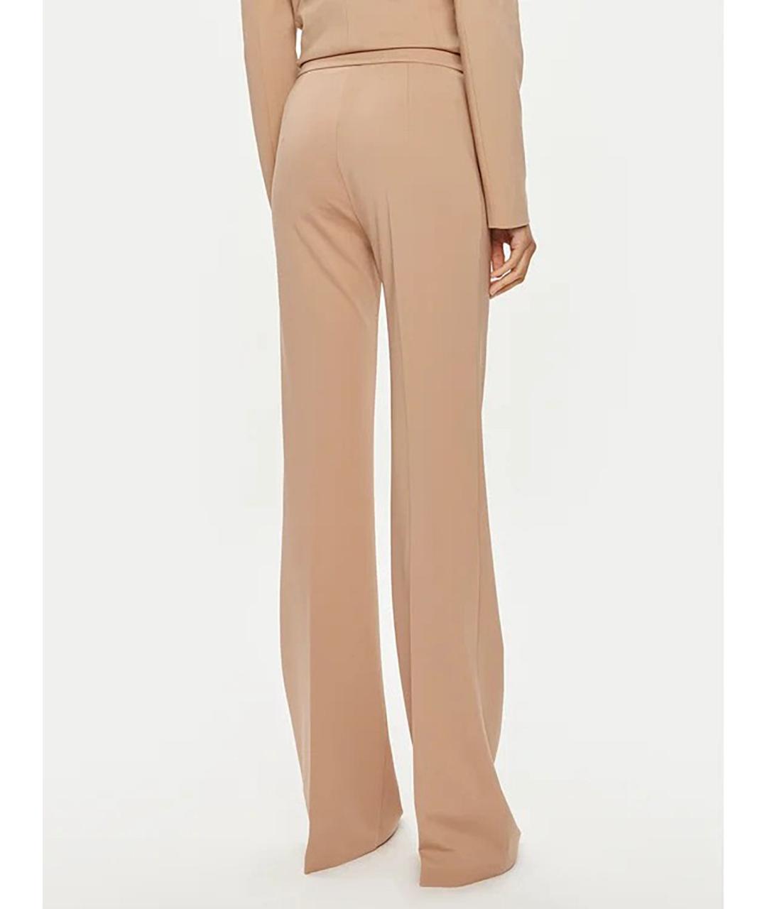 PINKO Бежевые вискозные брюки узкие, фото 4