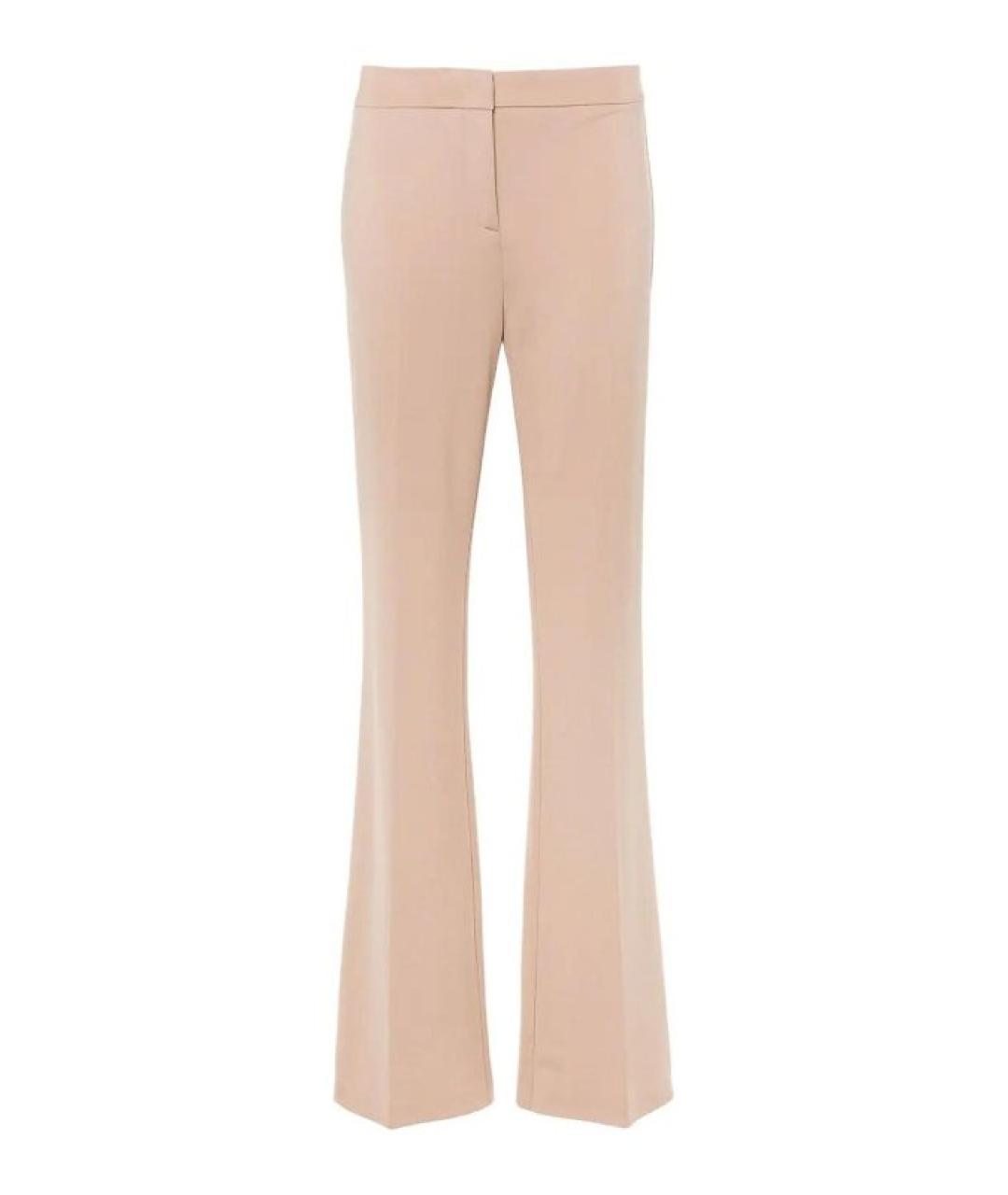 PINKO Бежевые вискозные брюки узкие, фото 1