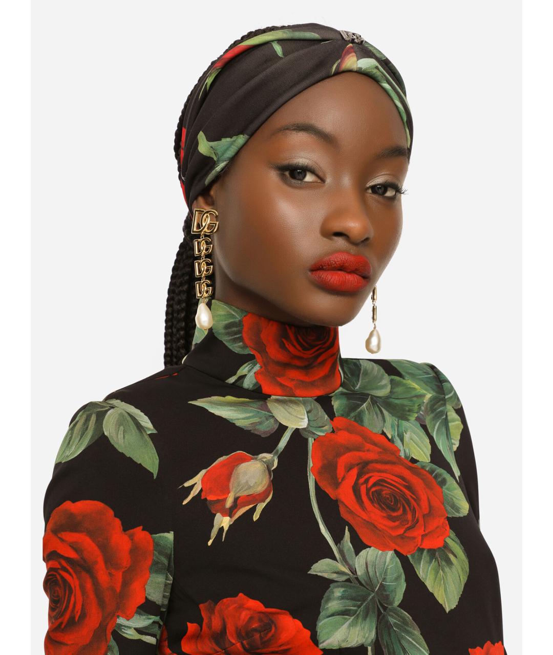 DOLCE&GABBANA Золотые металлические серьги, фото 2