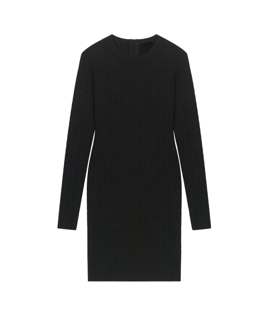 GIVENCHY Черное вискозное повседневное платье, фото 1