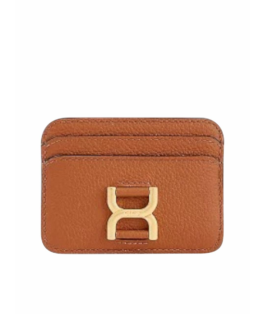 CHLOE Коричневый кожаный кардхолдер, фото 1