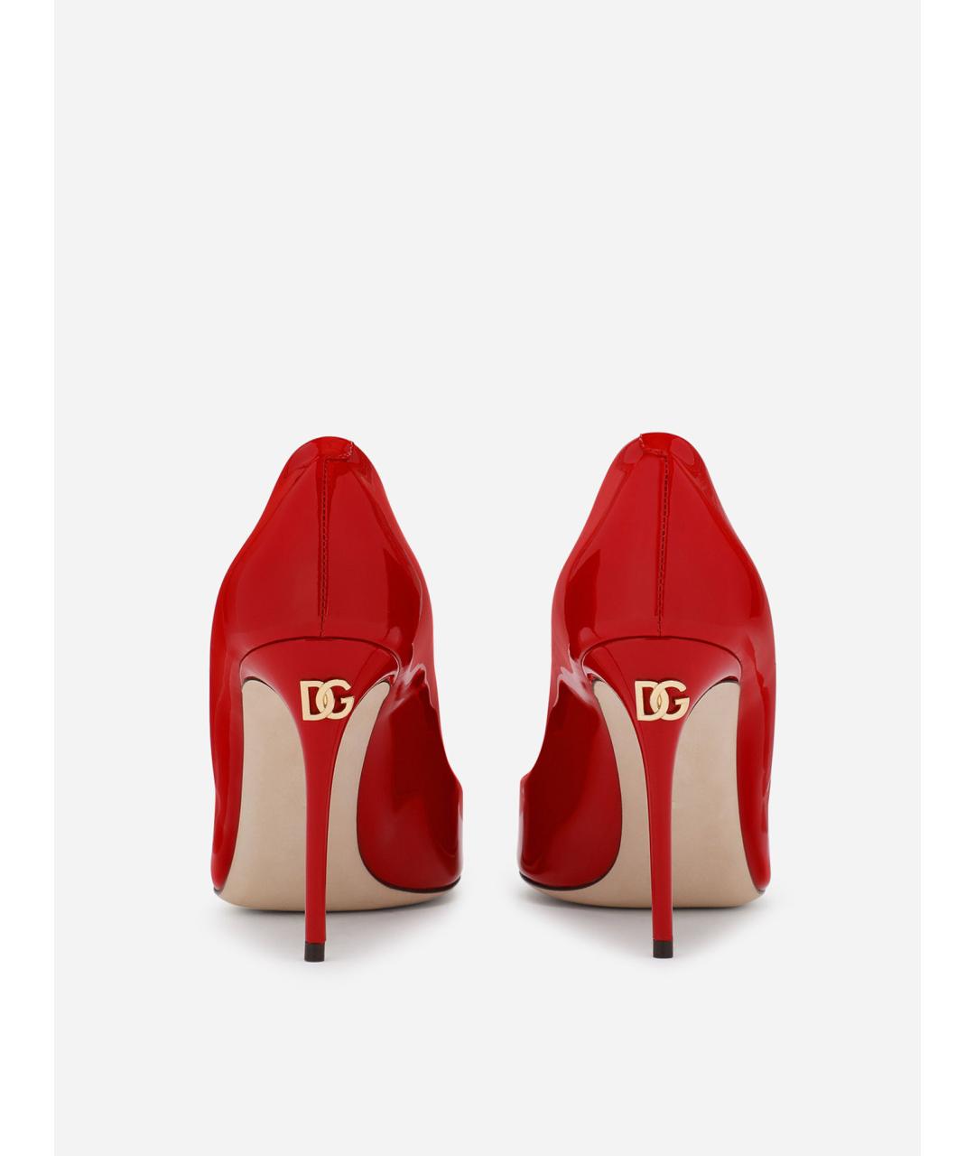 DOLCE&GABBANA Красные туфли из лакированной кожи, фото 3