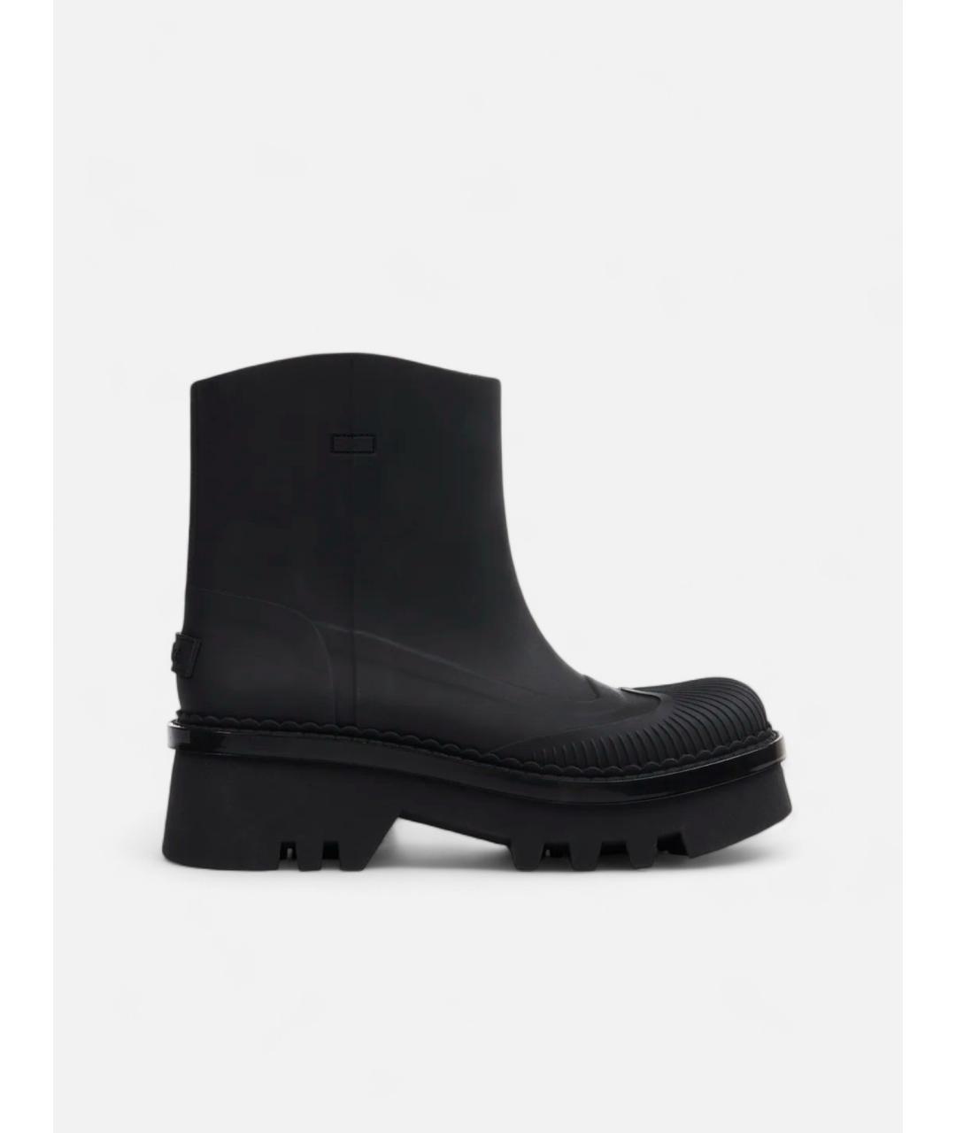 CHLOE Черные резиновые ботинки, фото 5