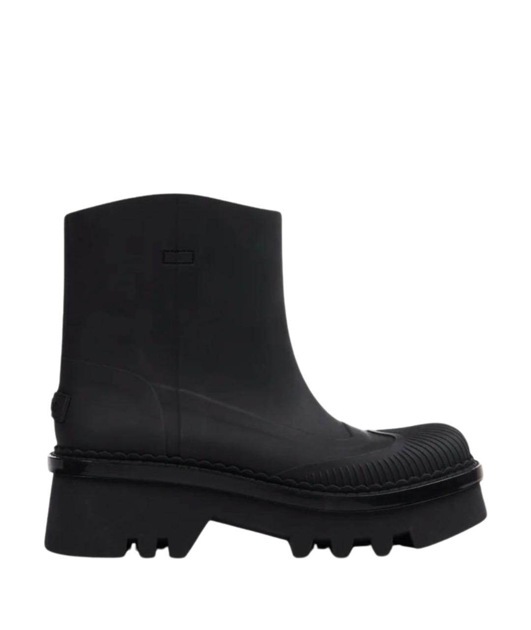 CHLOE Черные резиновые ботинки, фото 1