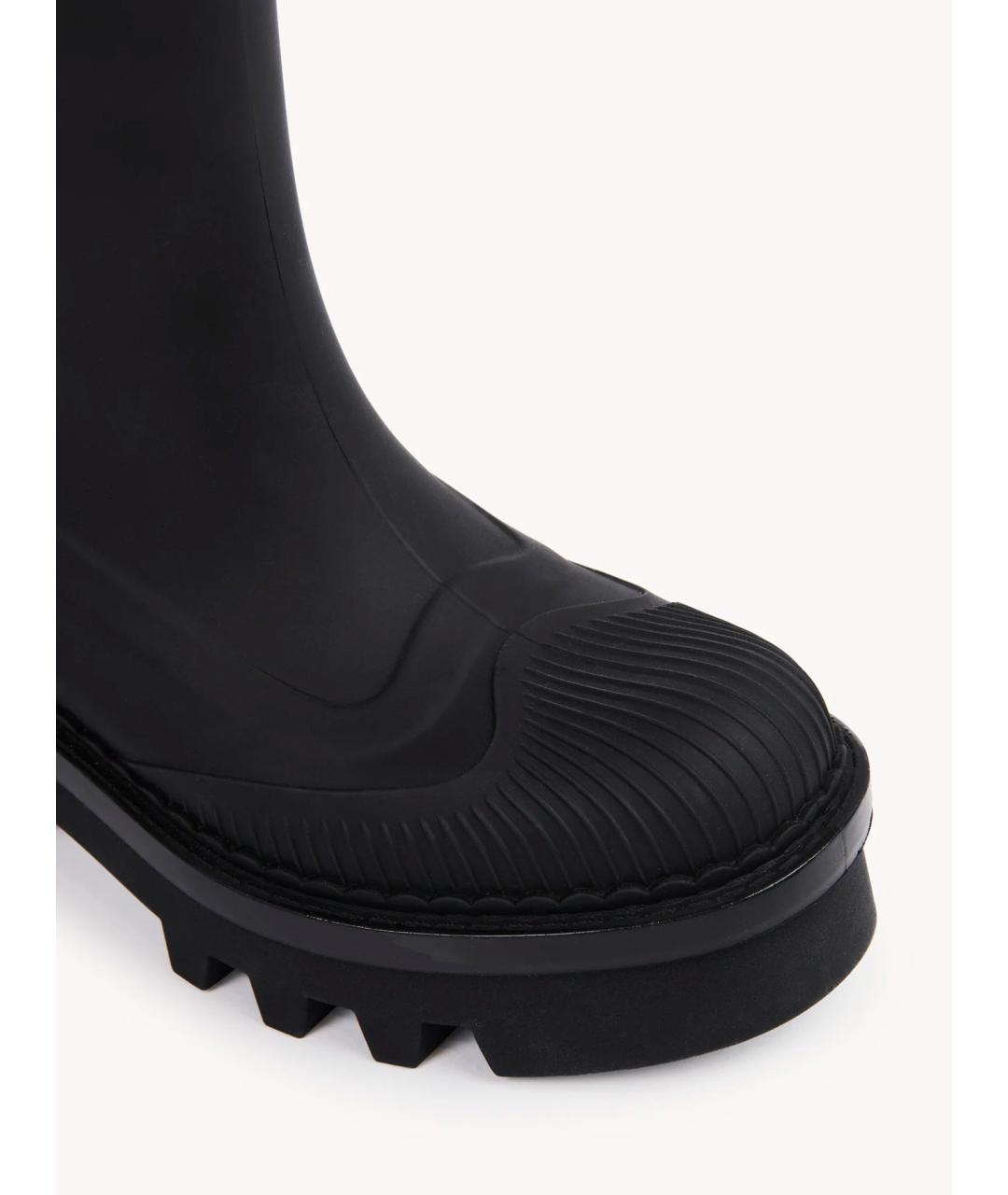 CHLOE Черные резиновые ботинки, фото 3