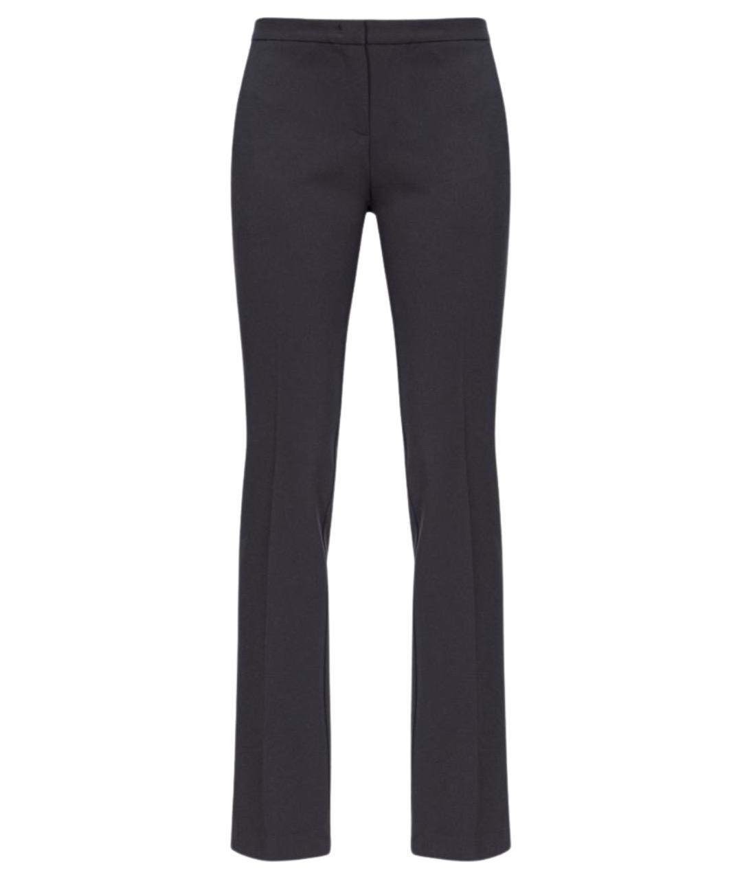 PINKO Черные полиэстеровые прямые брюки, фото 1