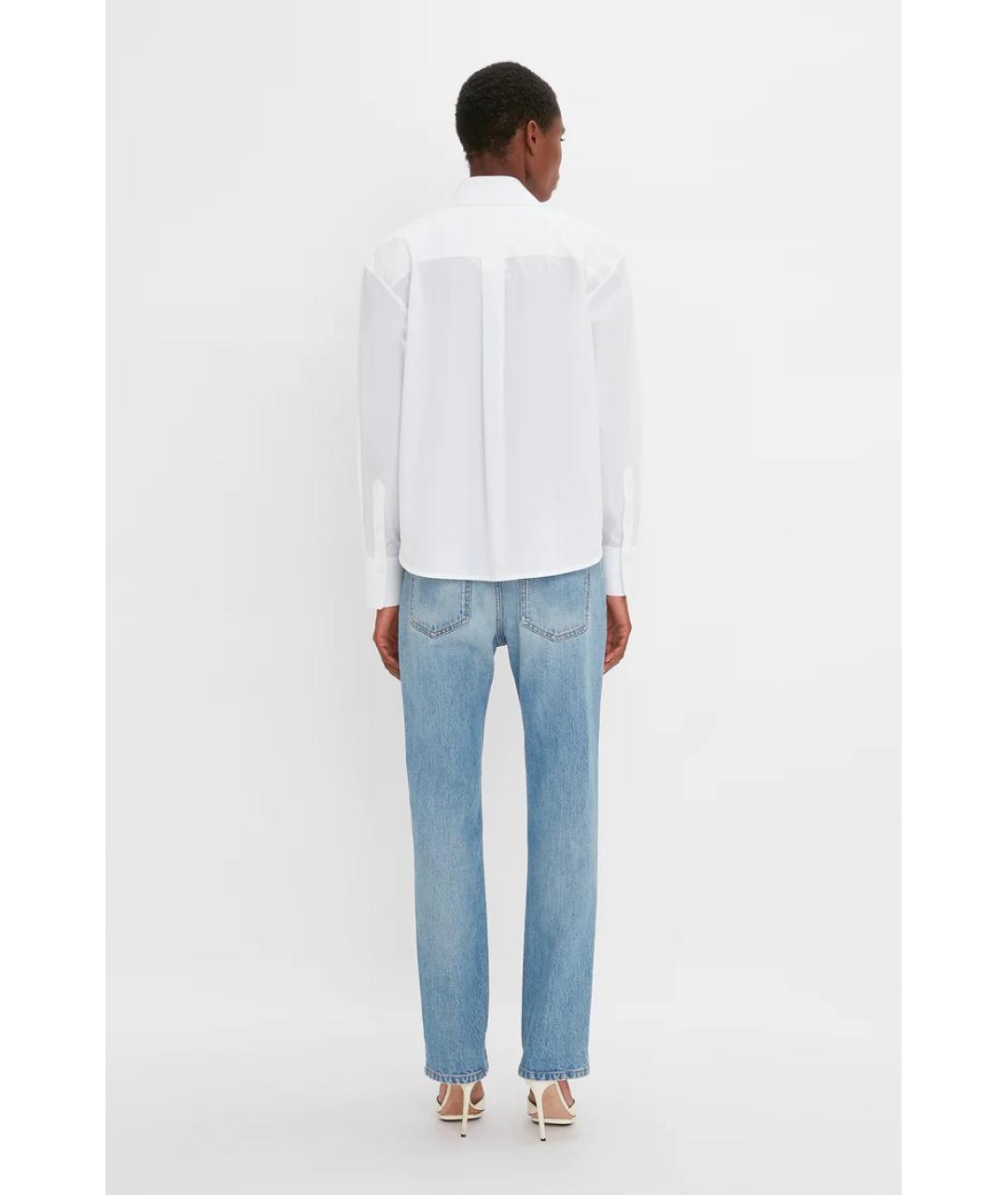 VICTORIA BECKHAM Белая хлопковая рубашка, фото 5