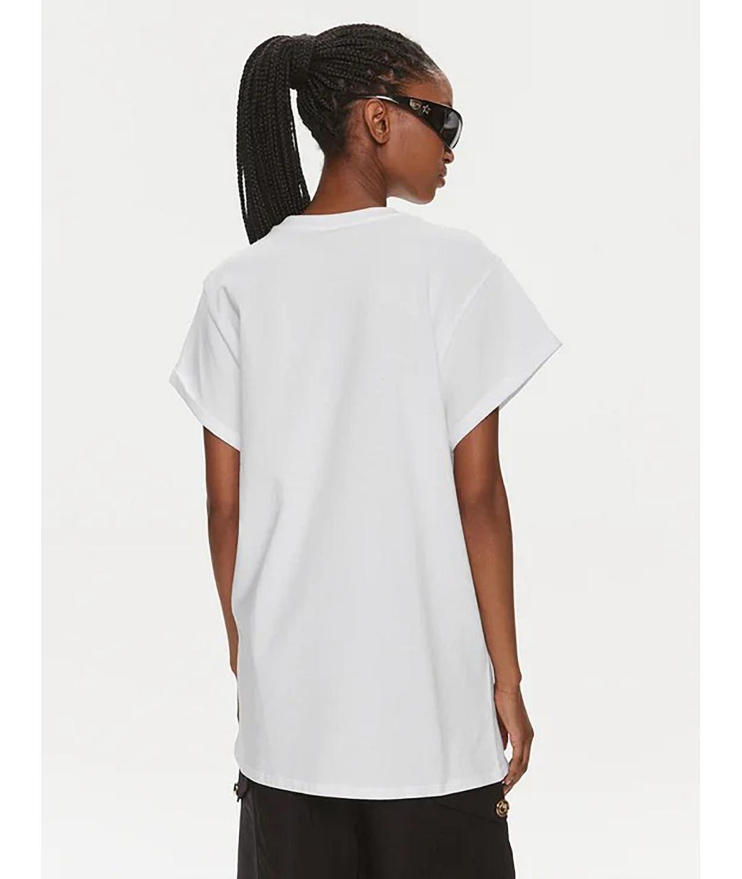 PINKO Белая хлопковая футболка, фото 3