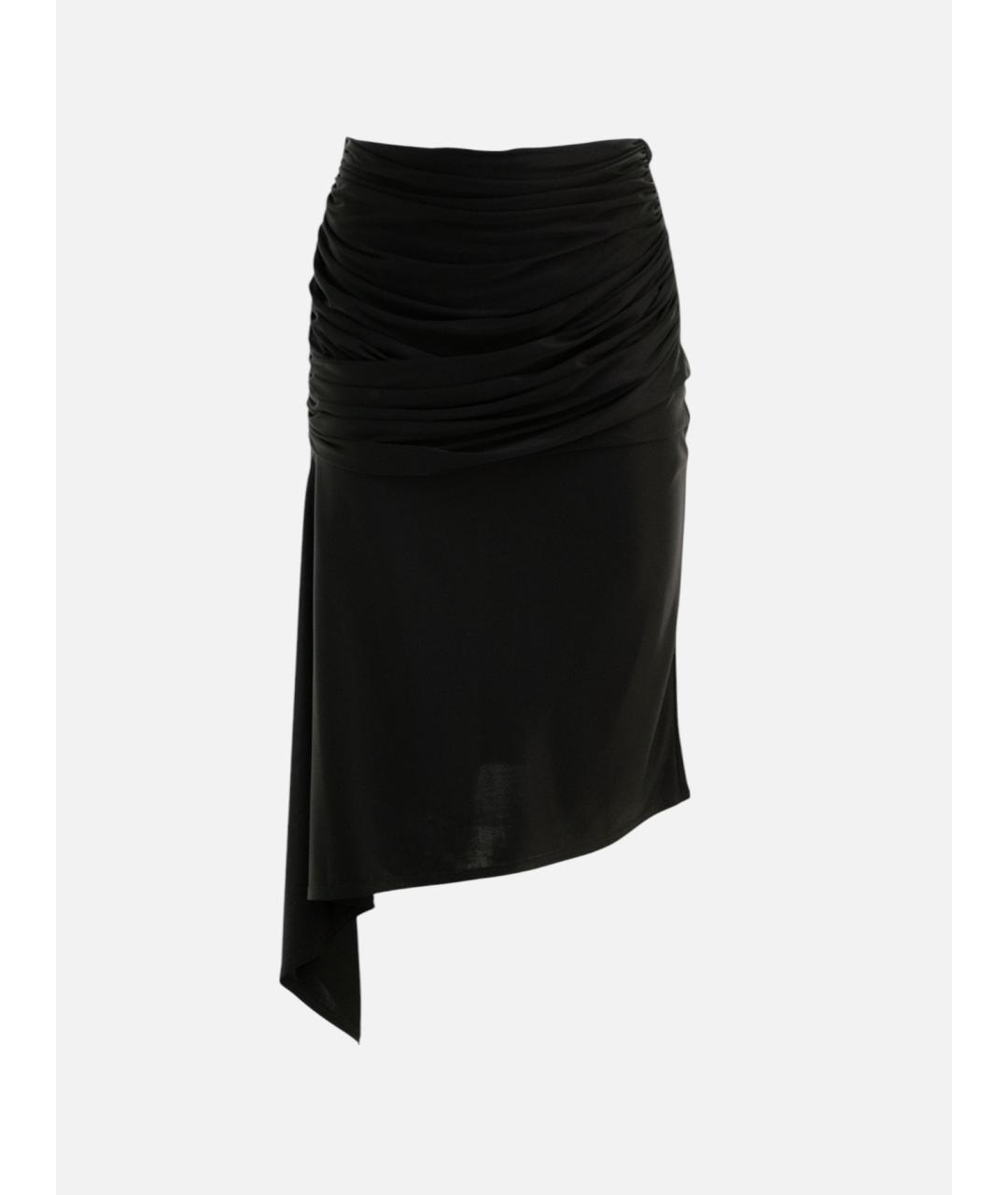 GIVENCHY Черная вискозная юбка миди, фото 3