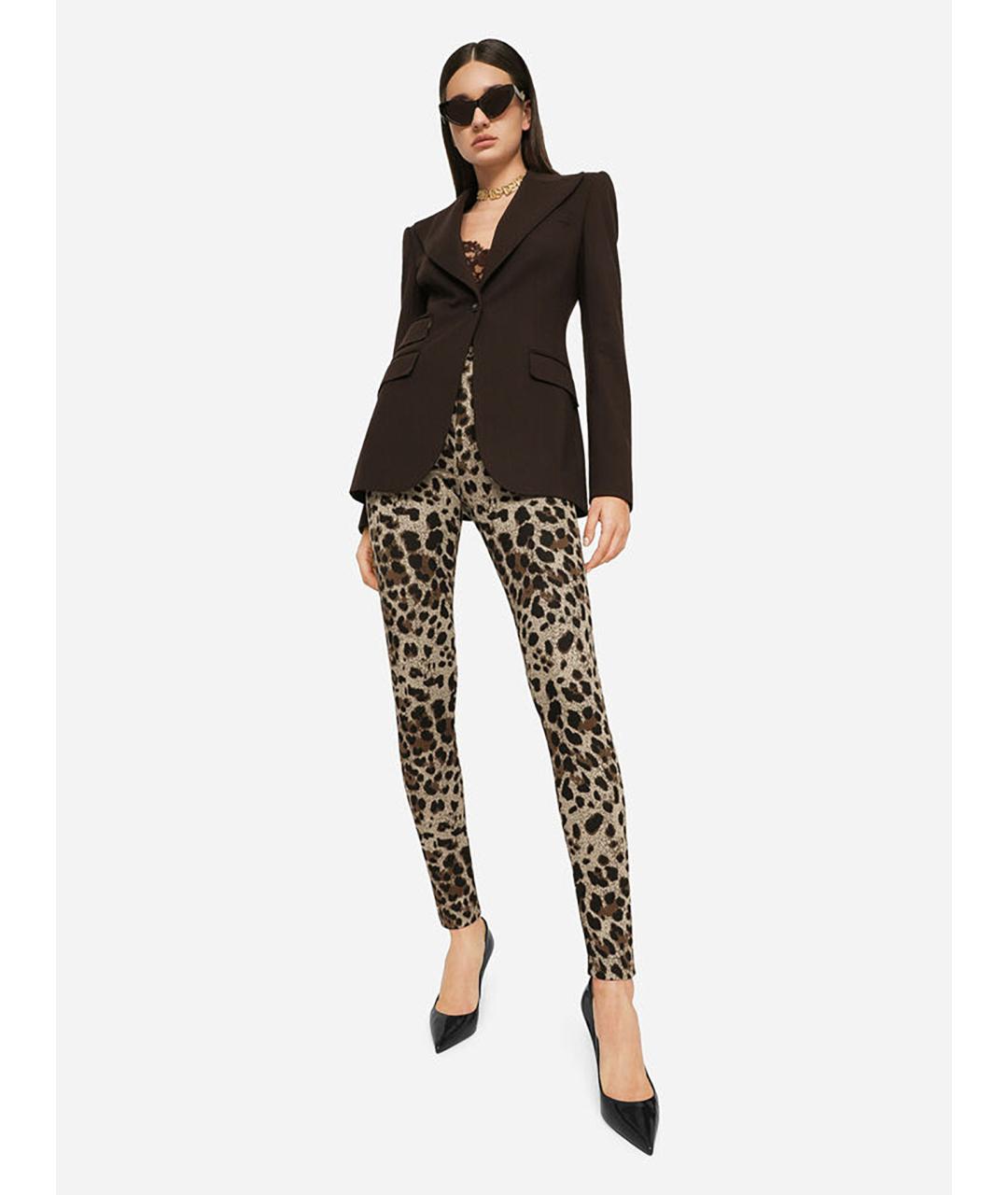 DOLCE&GABBANA Мульти вискозные леггинсы и велосипедки, фото 2