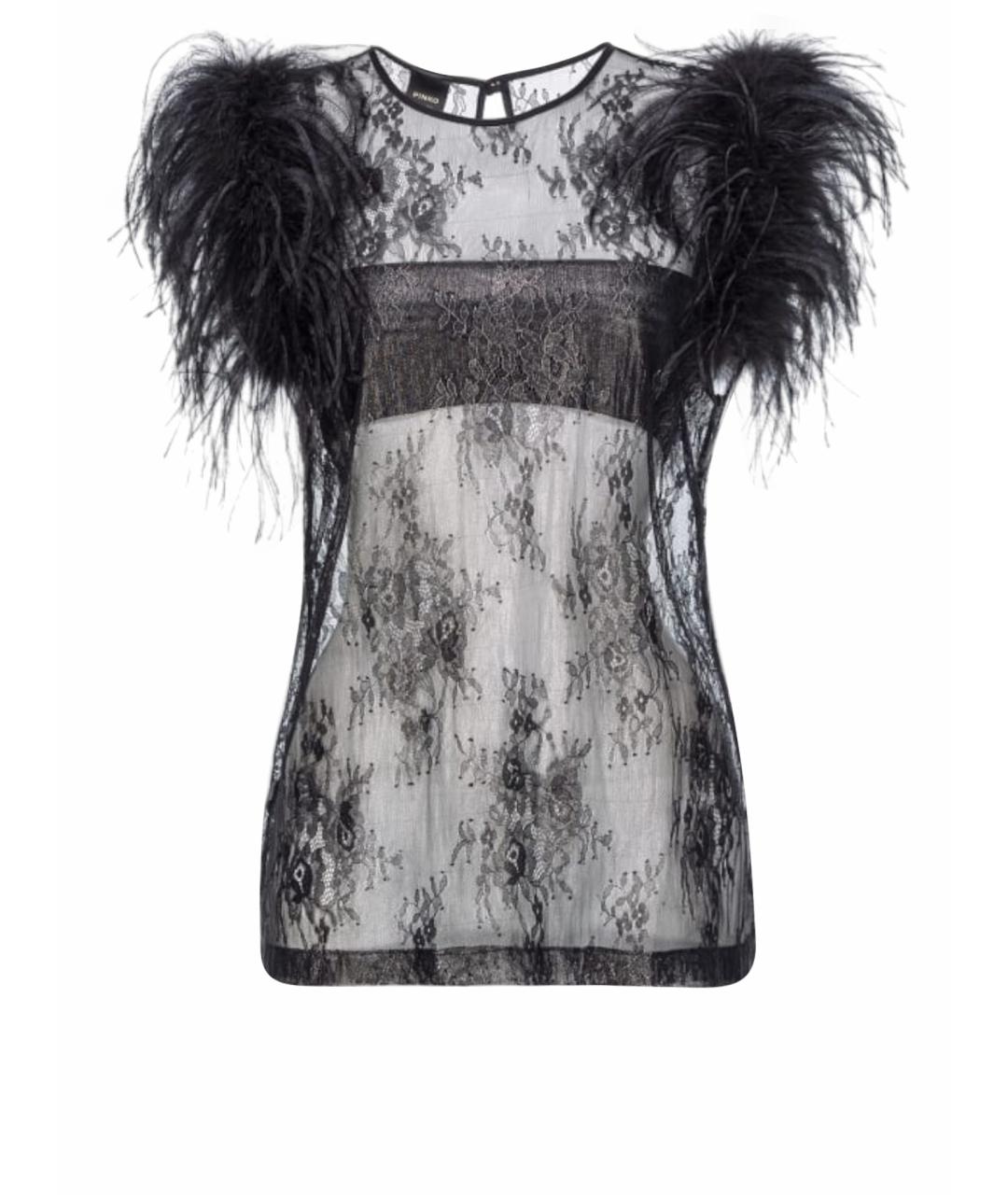 PINKO Черная полиамидовая блузы, фото 1