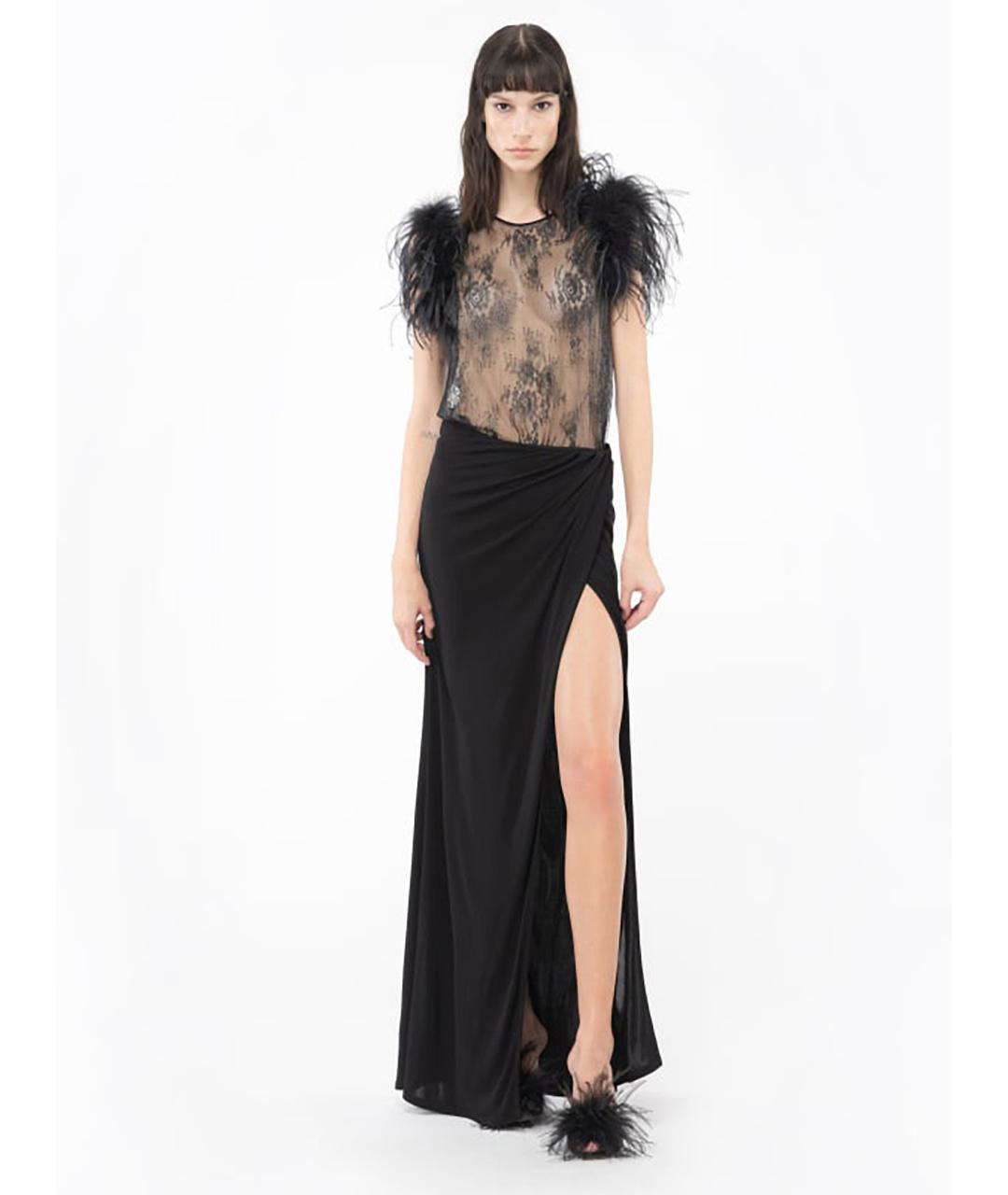 PINKO Черная полиамидовая блузы, фото 2