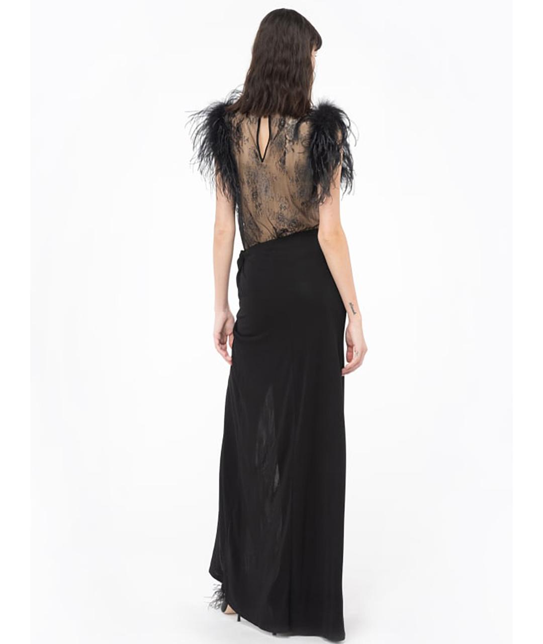 PINKO Черная полиамидовая блузы, фото 4