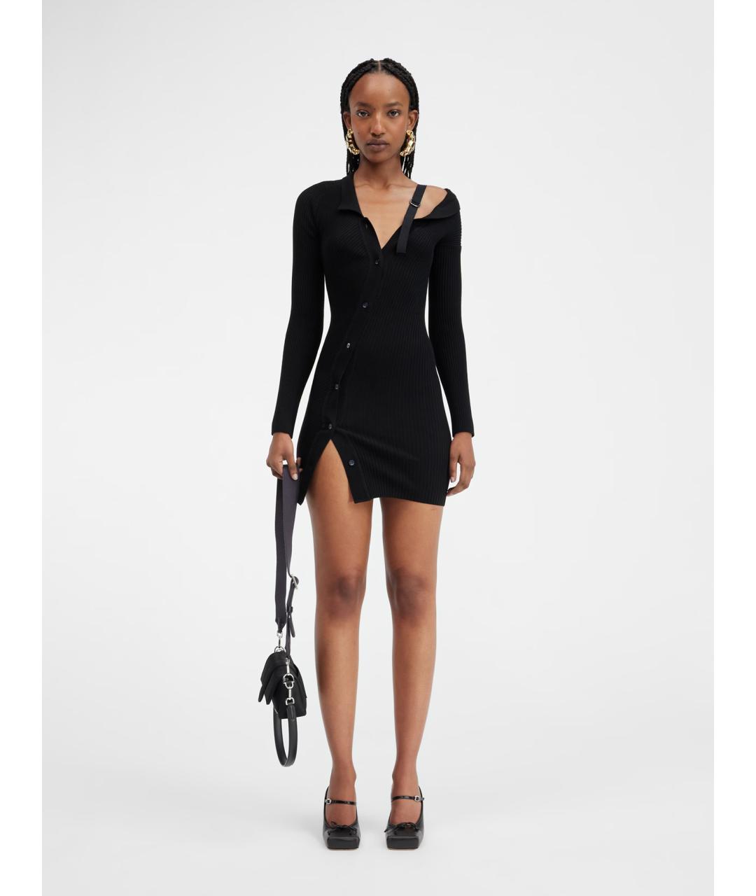 JACQUEMUS Черное повседневное платье, фото 2