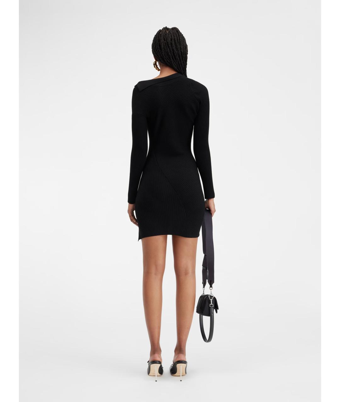 JACQUEMUS Черное повседневное платье, фото 5