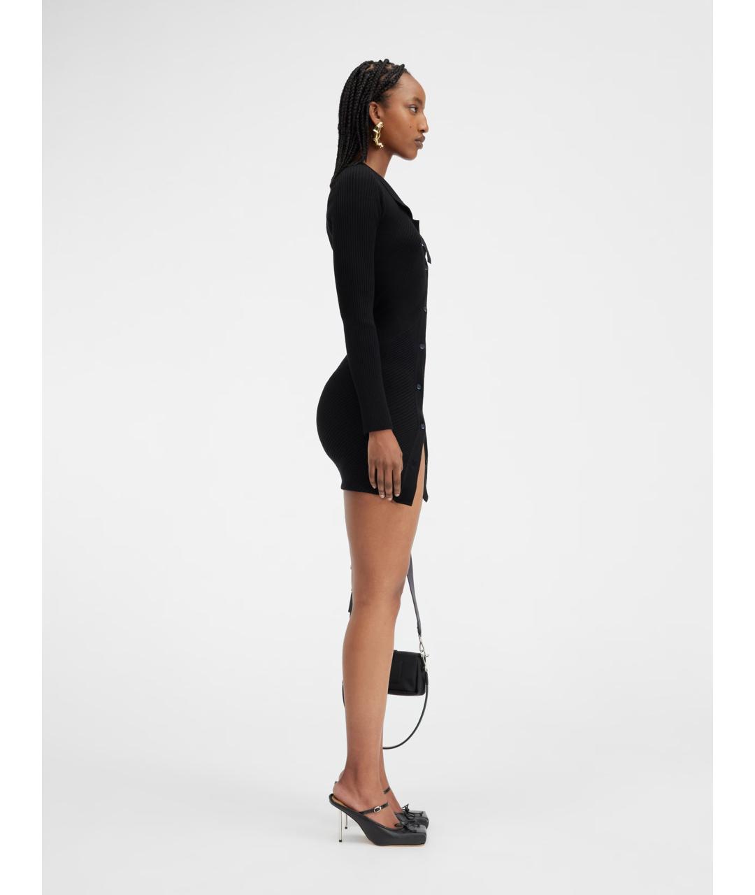 JACQUEMUS Черное повседневное платье, фото 3