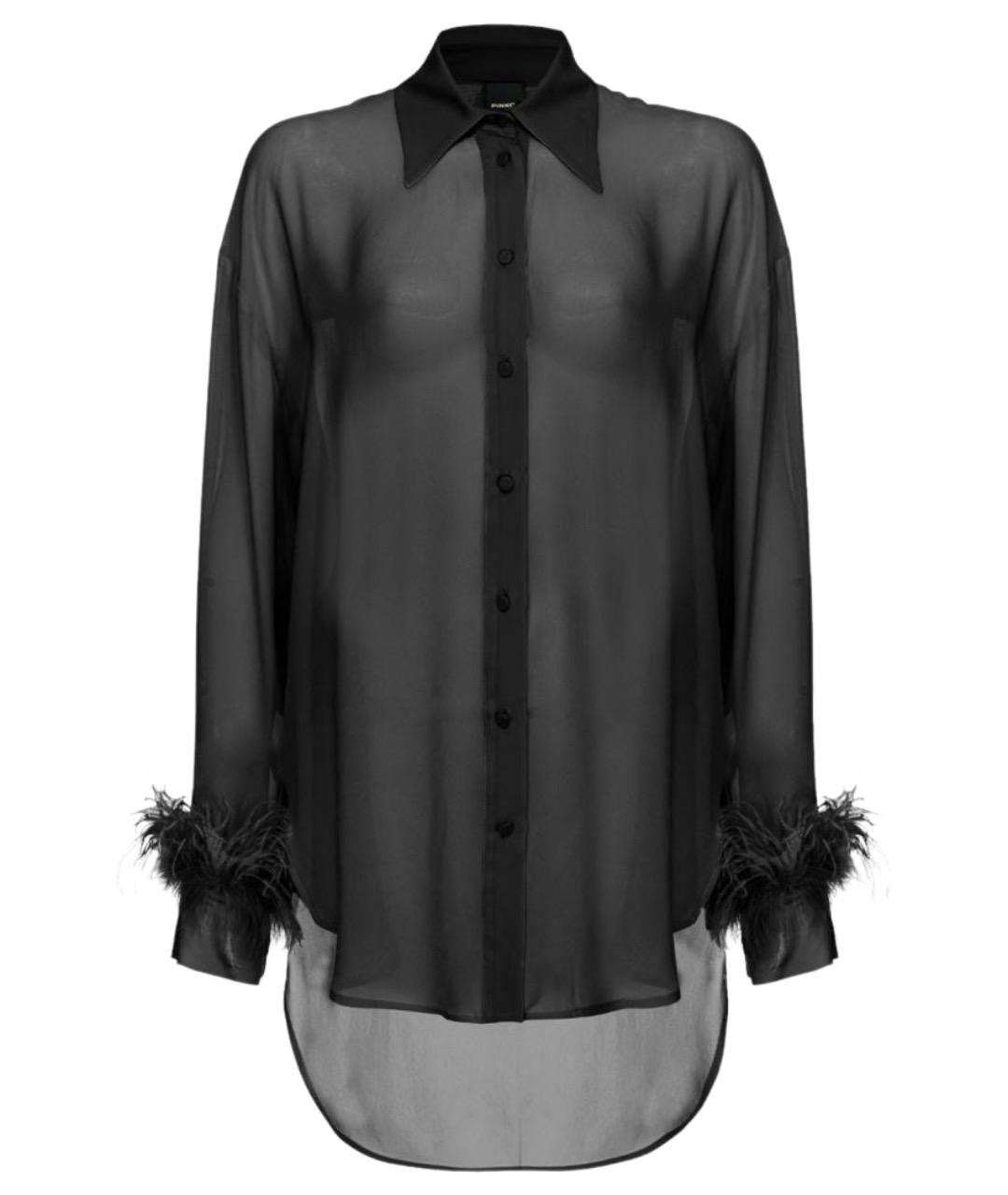 PINKO Черная вискозная рубашка, фото 1