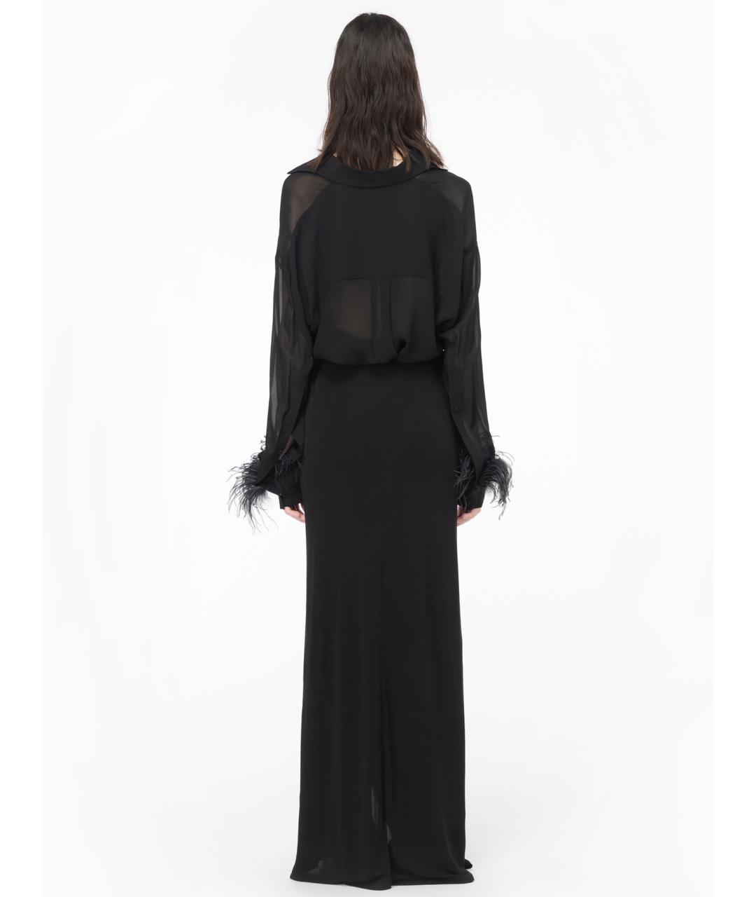 PINKO Черная вискозная рубашка, фото 5