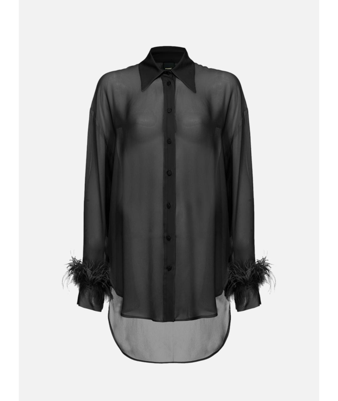 PINKO Черная вискозная рубашка, фото 6