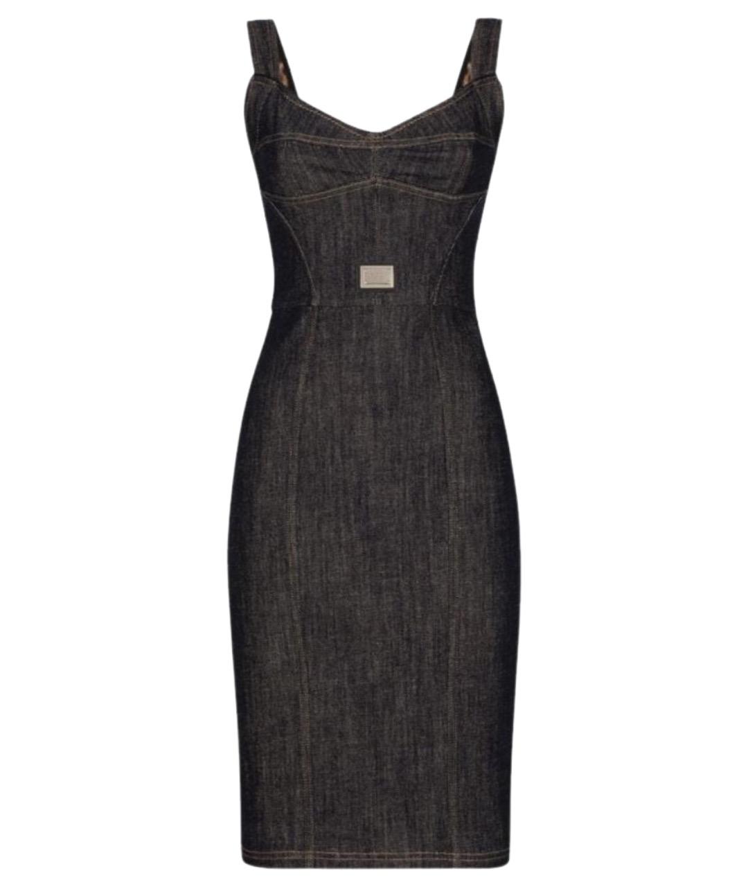 DOLCE&GABBANA Мульти хлопковое коктейльное платье, фото 1