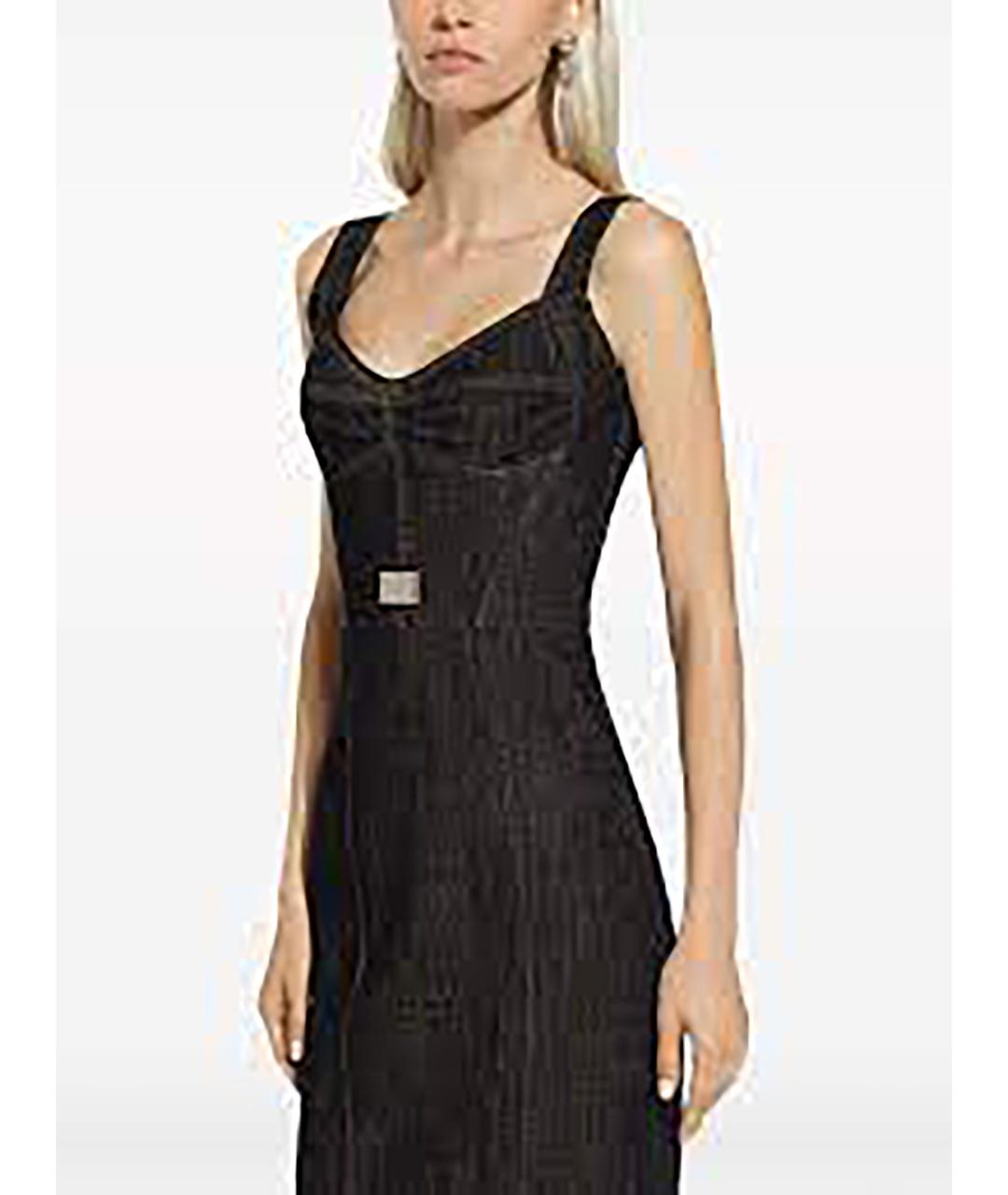 DOLCE&GABBANA Мульти хлопковое коктейльное платье, фото 3