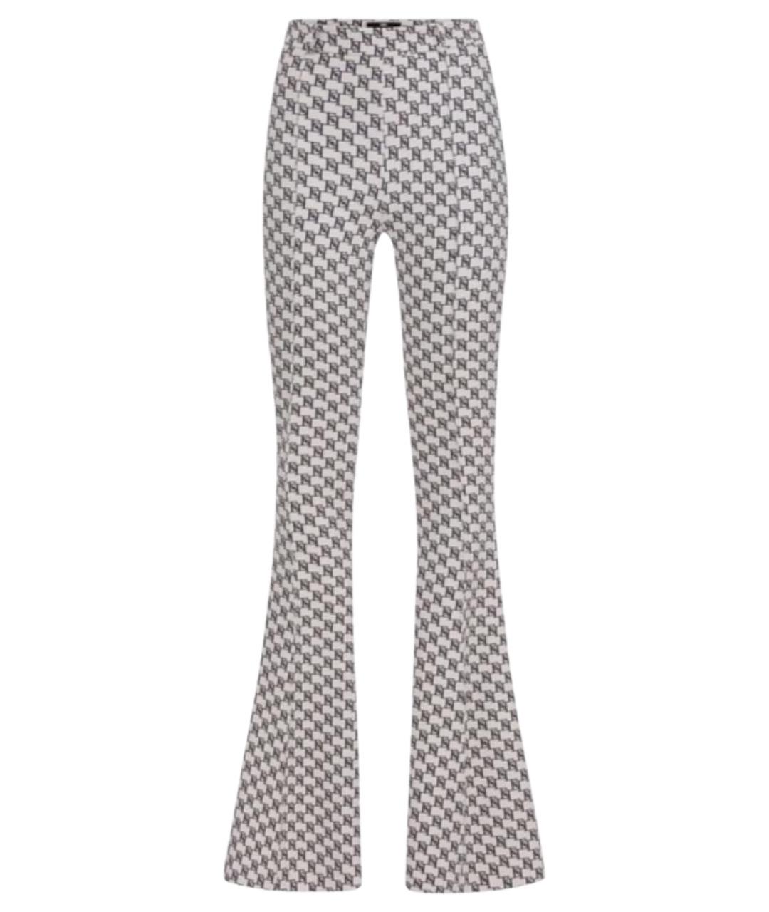 ELISABETTA FRANCHI Мульти полиэстеровые брюки широкие, фото 1